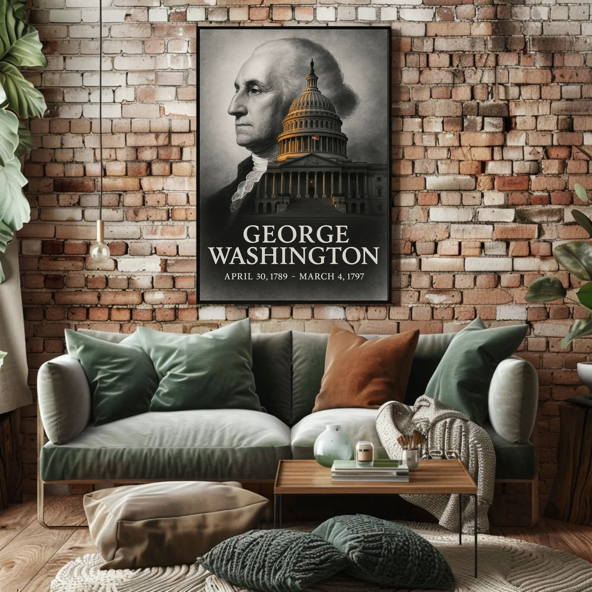 George Washington 1st President of the United States Reflections Poster