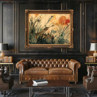 Roadrunner in Serene Watercolor Landscape Poster