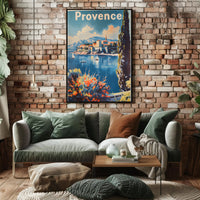 Scenic Provence Escape Vintage Travel Poster
