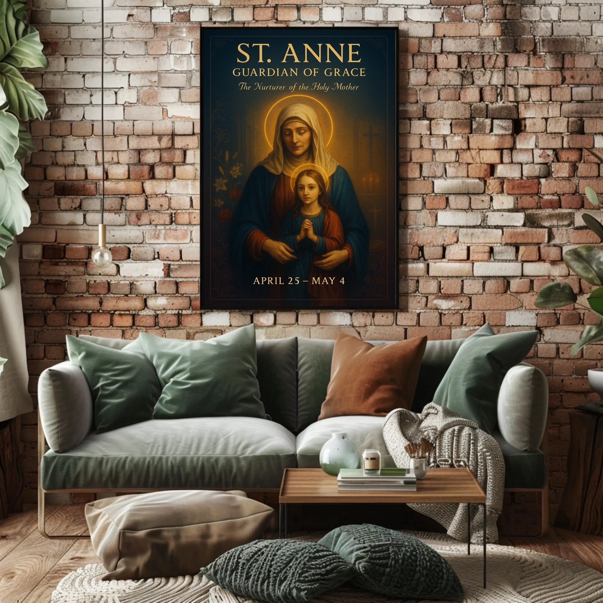 St. Anne Devotional Masterpiece: Cultural or Heritage Poster PosterGoat