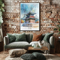 Traditional Korean Architecture Poster PosterGoat