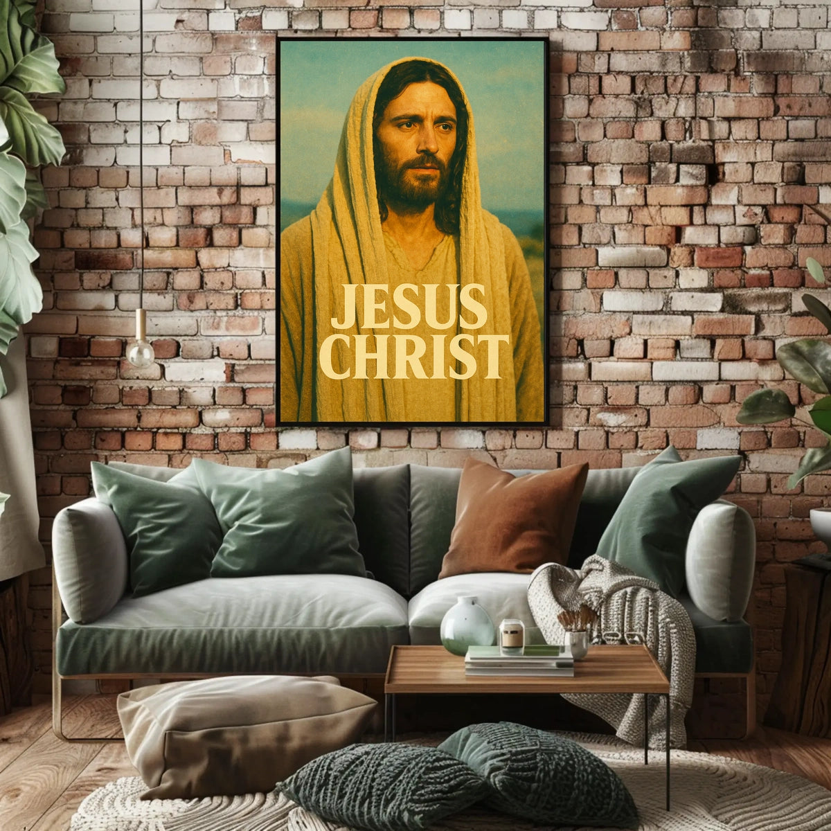 Jesus Christ Sacred Scenic Faith Poster
