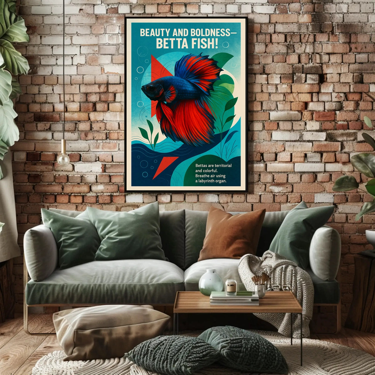 Beauty and Boldness Betta Fish Poster