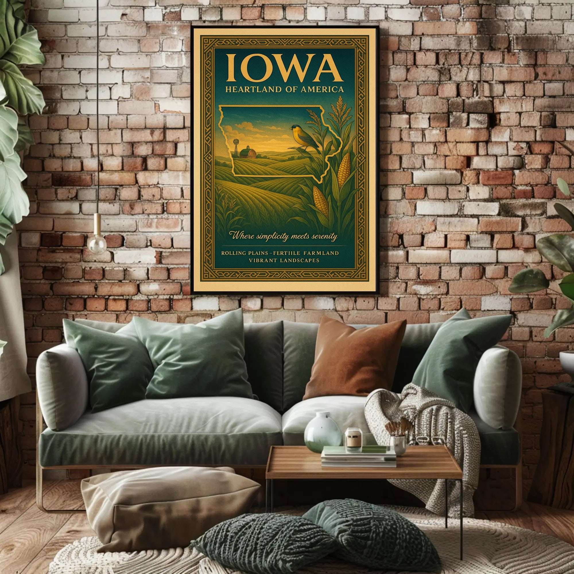 Iowa Heartland Of America Poster