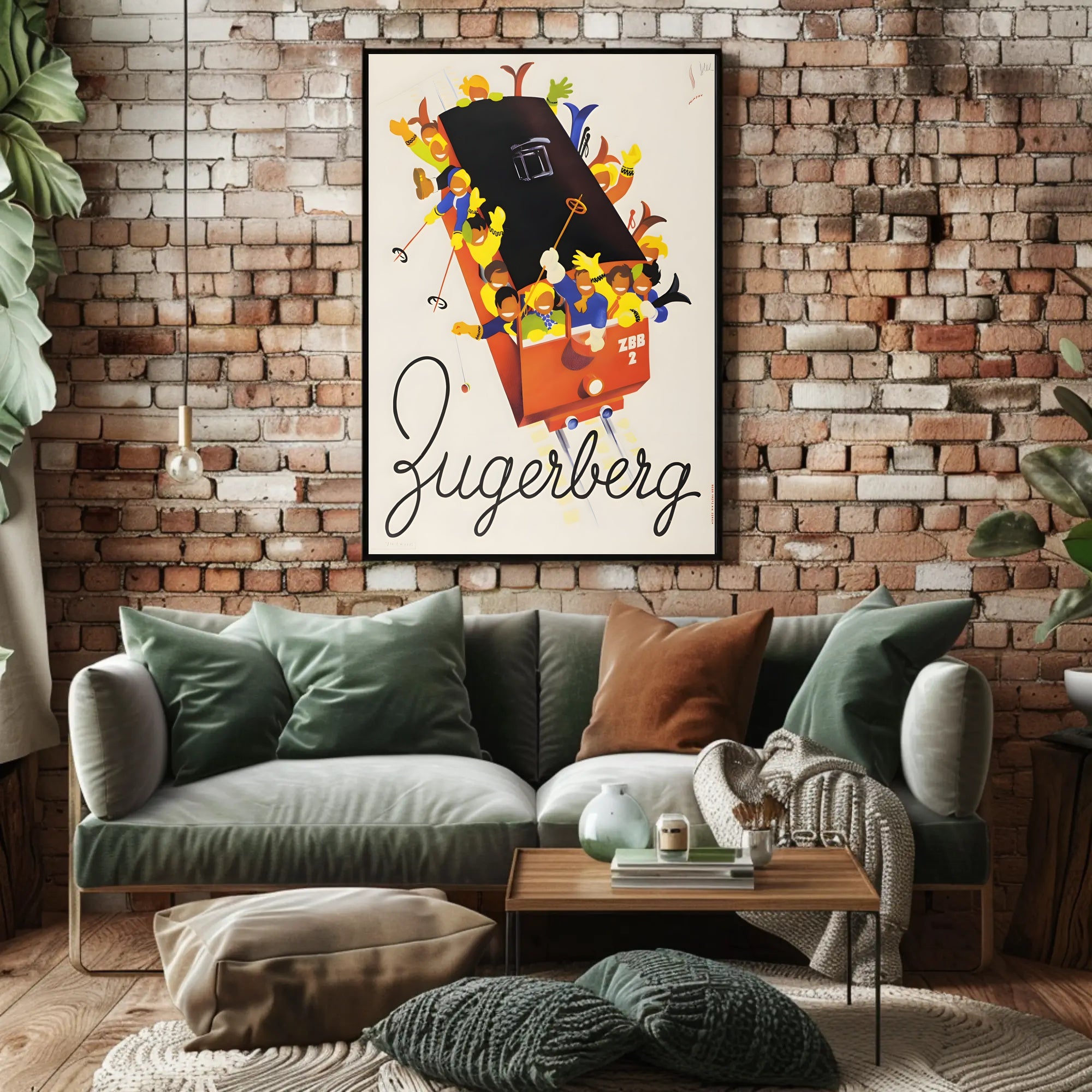 Cable Car Adventure in Switzerland Travel Poster PosterGoat