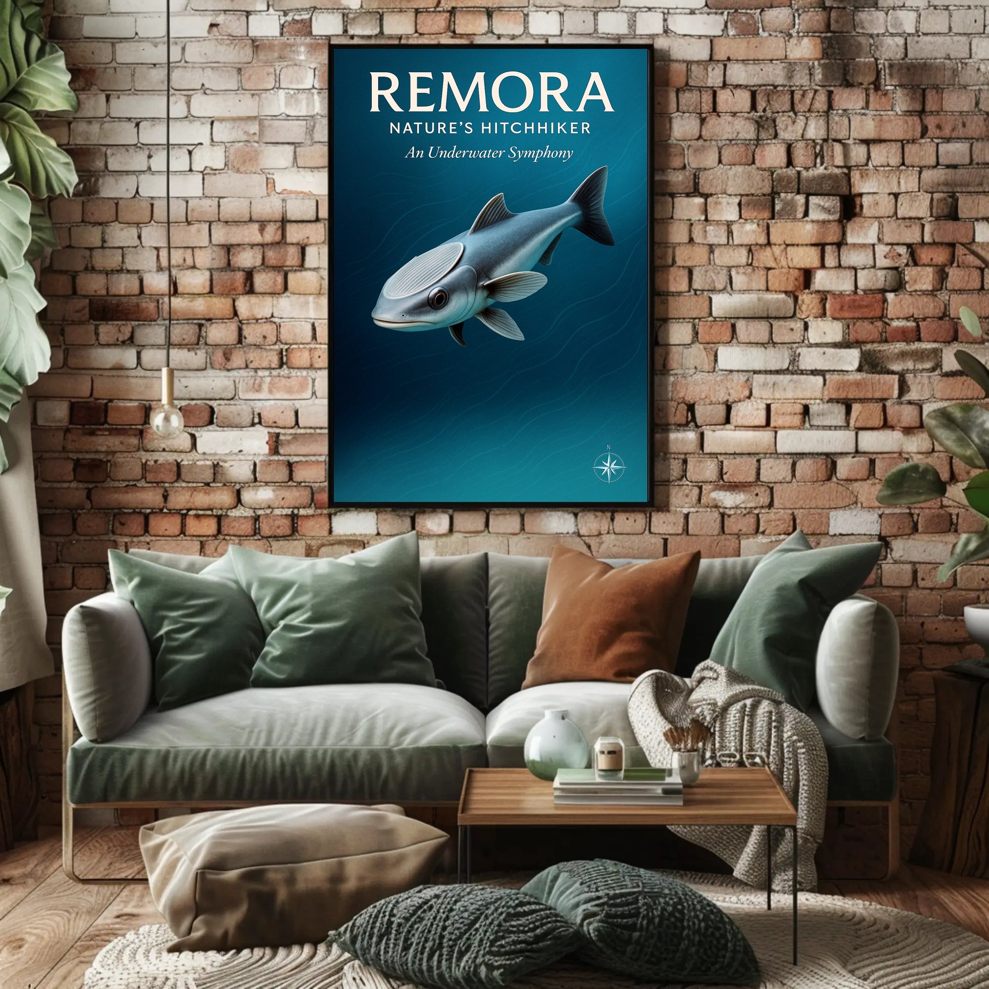 Remora Nature’s Hitchhiker Poster PosterGoat