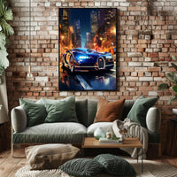 Night Drive in the City Poster PosterGoat