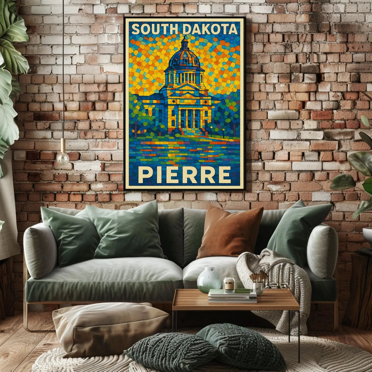 South Dakota Capitol In Pierre Poster