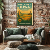 Discover Iowa Poster