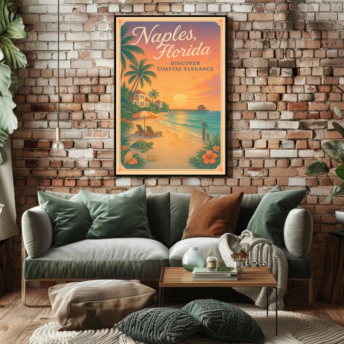 Naples, Florida Discover Coastal Elegance Poster