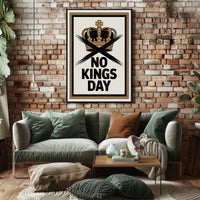 No Kings Day Anti-Monarchy Political or Propaganda Poster