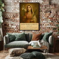 Saint Maria Goretti Religious Heritage Tribute Poster
