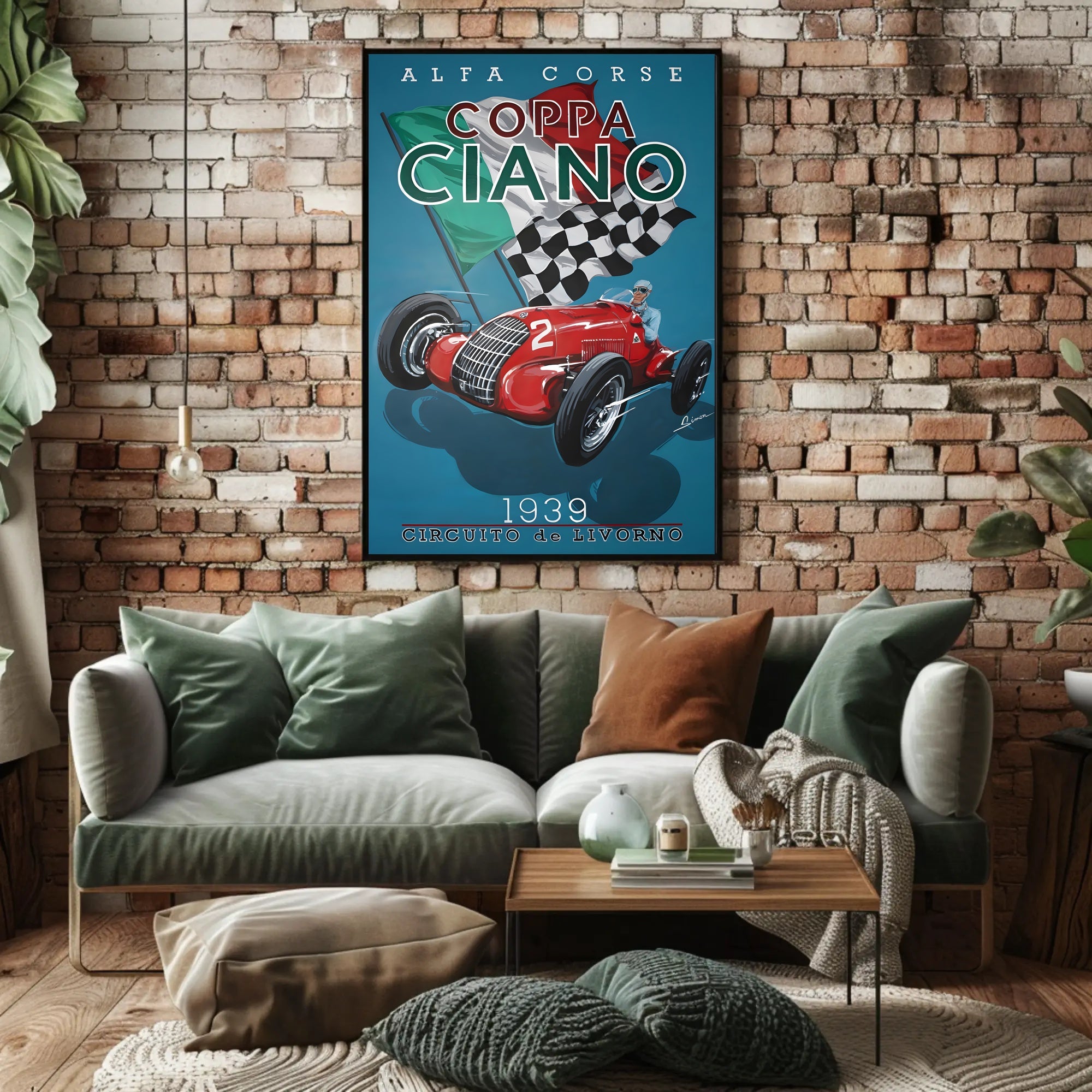 Coppa Ciano 1939 Racing Poster