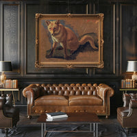 Majestic Fox Painting in Classic Animal Poster