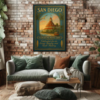 San Diego A Gem On The Pacific Coast Poster