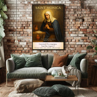 Saint Monica  Patron of Mothers and Wives Poster PosterGoat