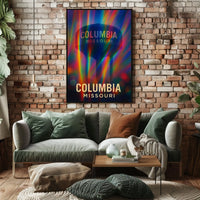 Columbia Missouri Scenic Travel Minimalist Photography Realism Urban Inspire Wall Art Poster