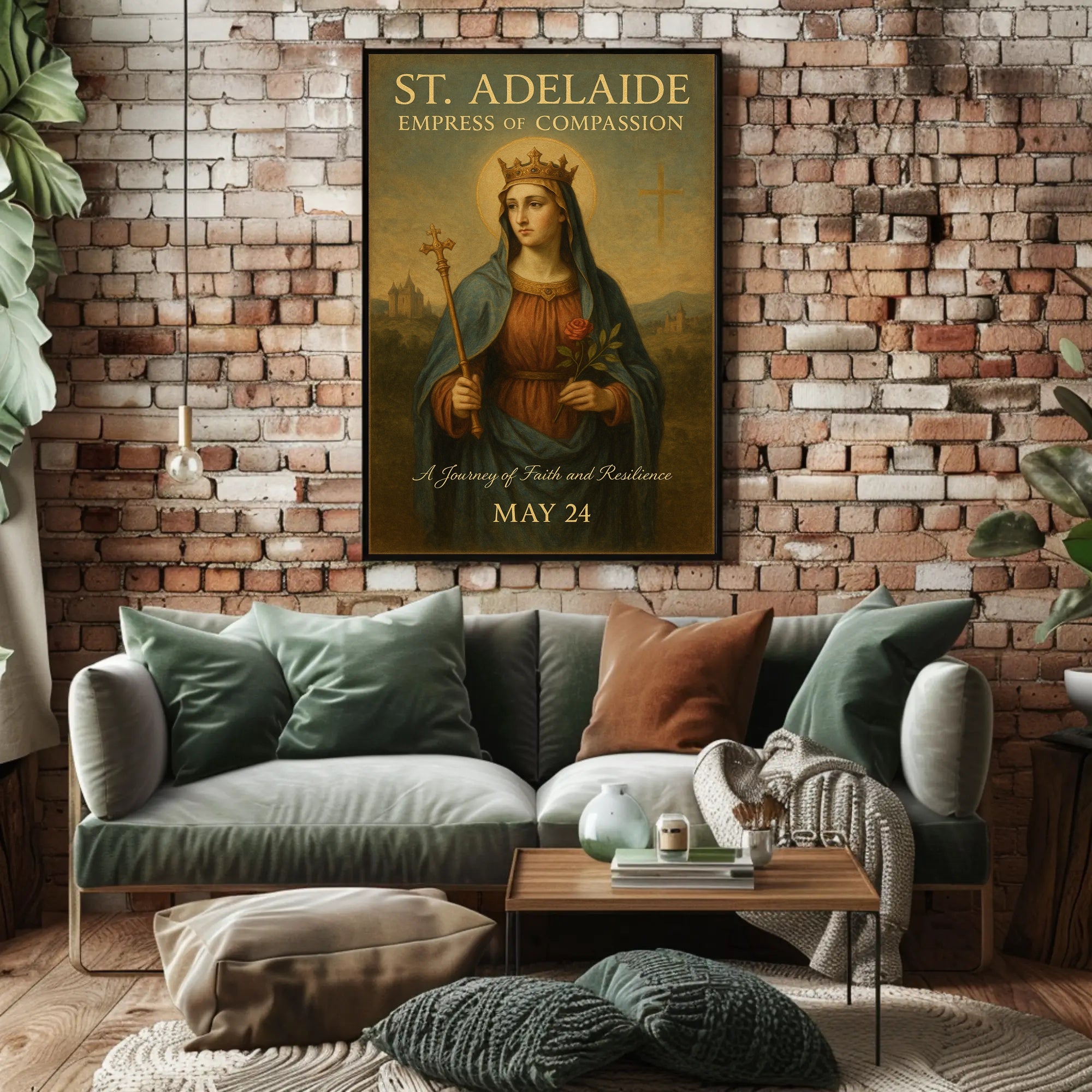 St. Adelaide Empress of Compassion Poster PosterGoat