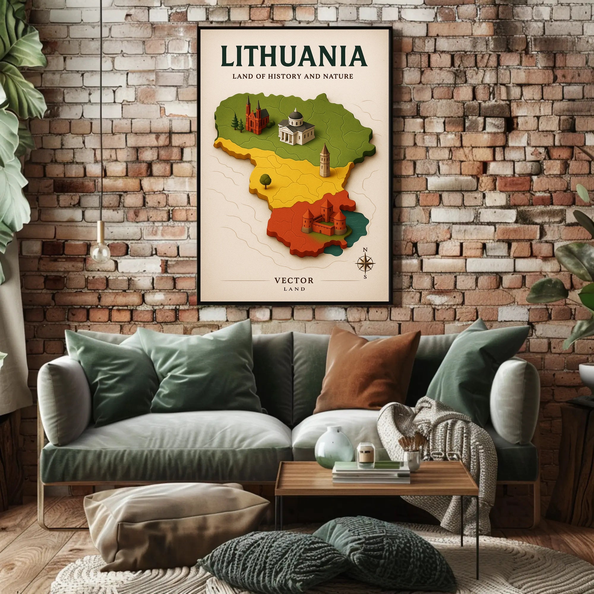 Lithuania Land of History and Nature Poster PosterGoat