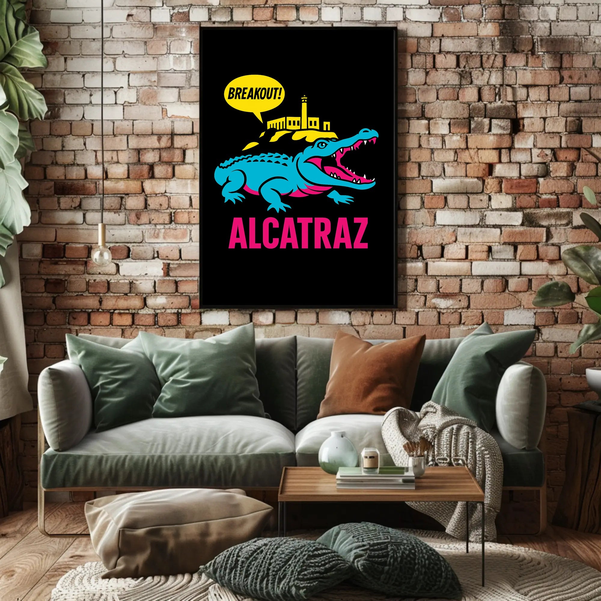 Breakout from Alcatraz Poster PosterGoat