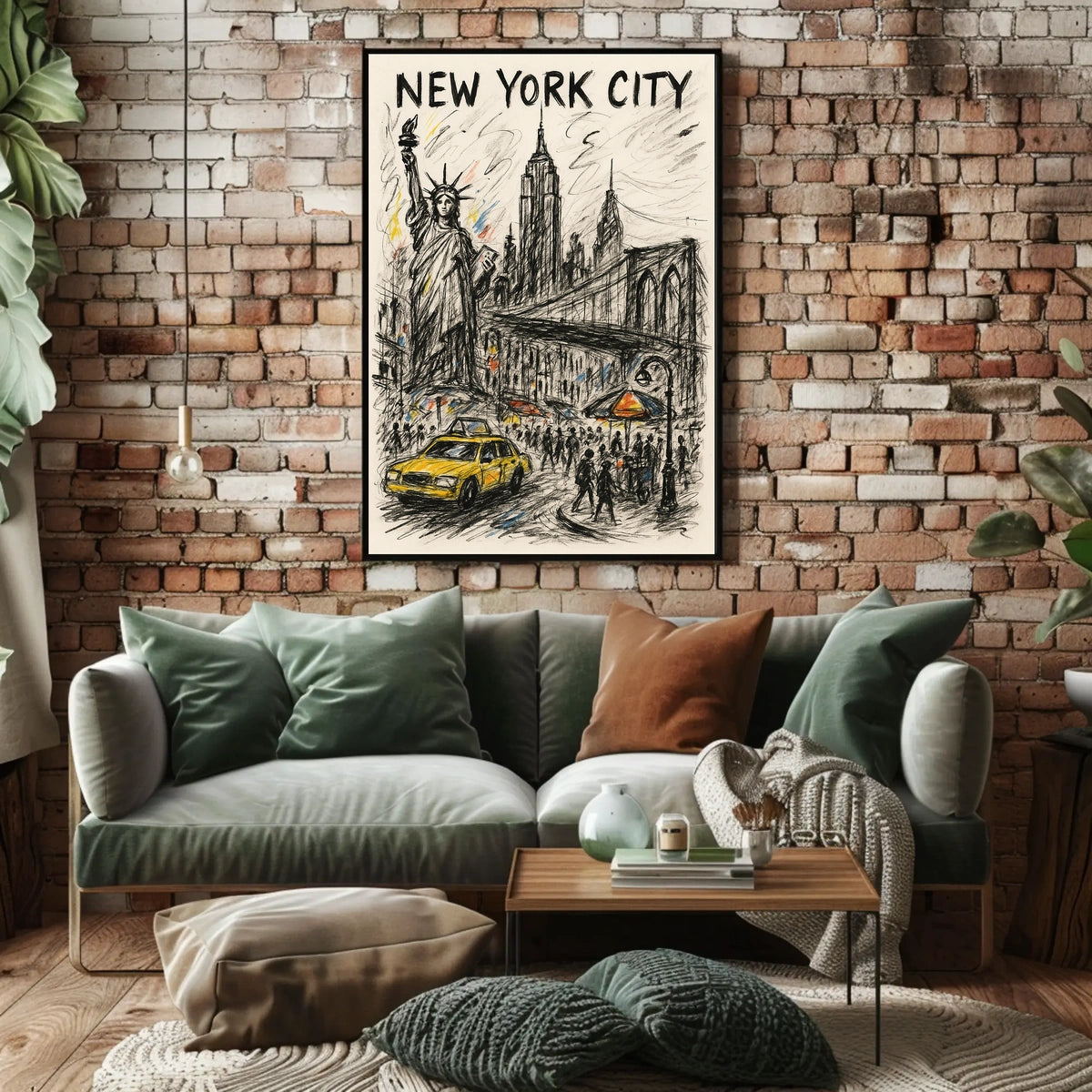 Vibrant New York City Poster For Urban Home Decor Fans