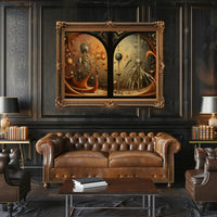 Surreal Alien Landscapes Futuristic Sci-Fi Poster