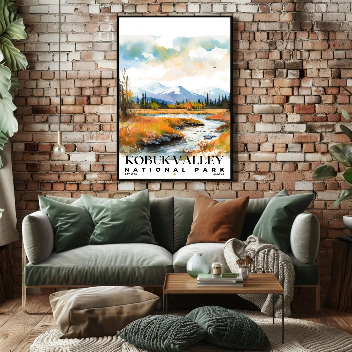 Kobuk Valley Watercolor Wall Art Poster