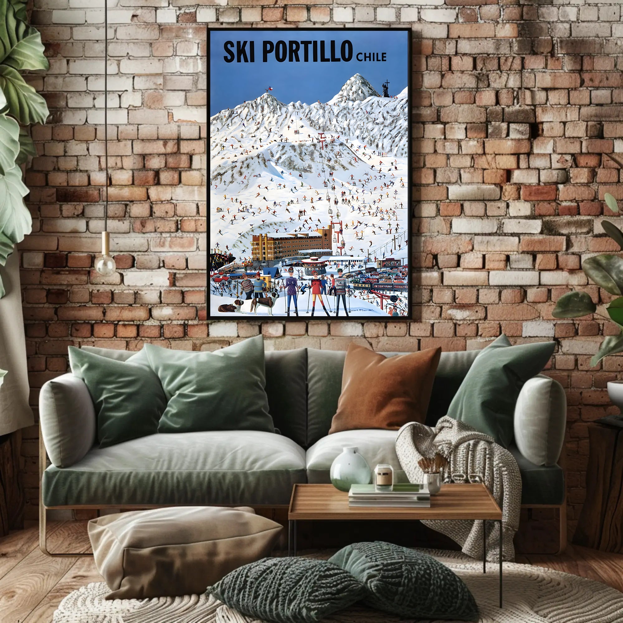 Ski Portillo Chile Vintage Travel Poster PosterGoat
