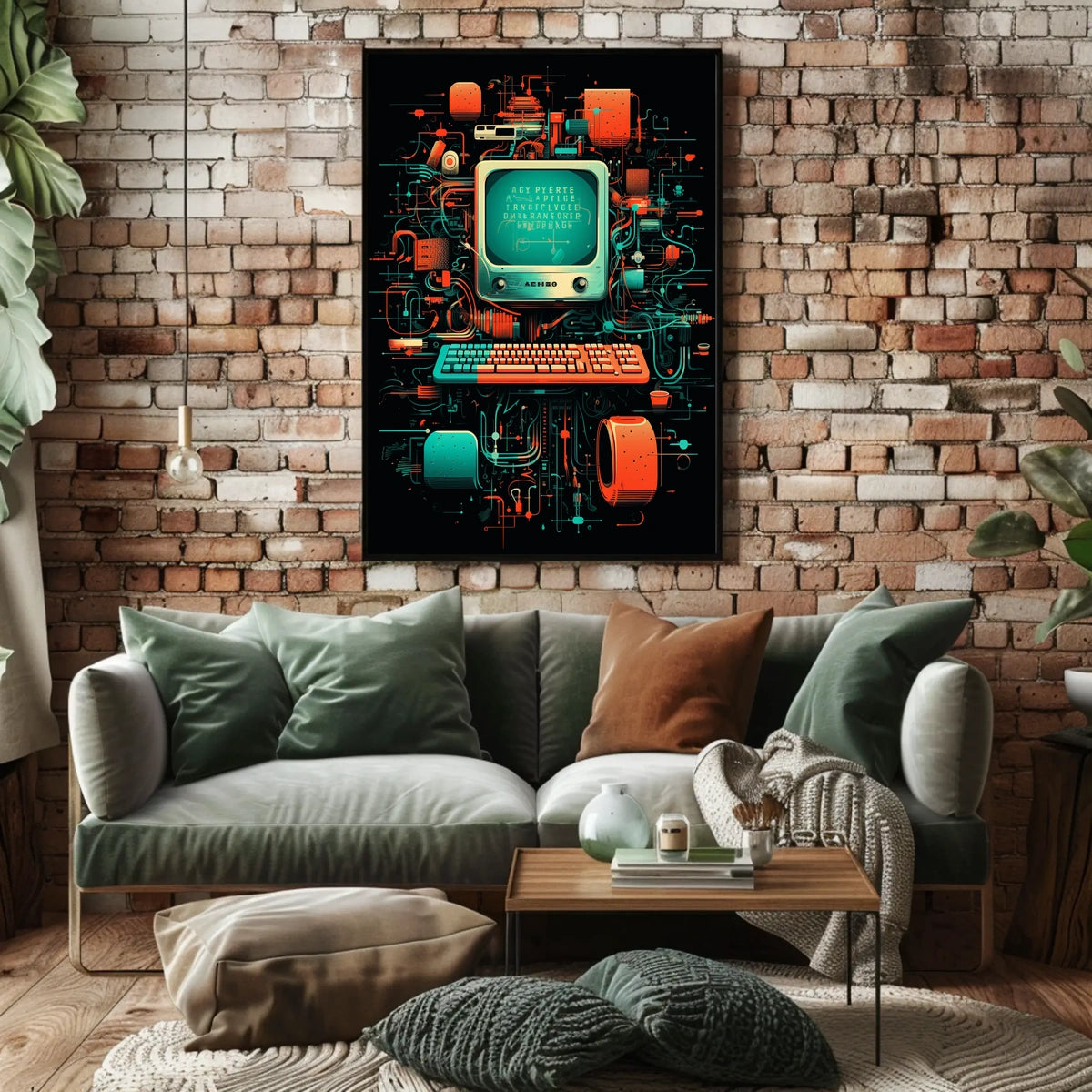 Retro Tech Fusion Poster