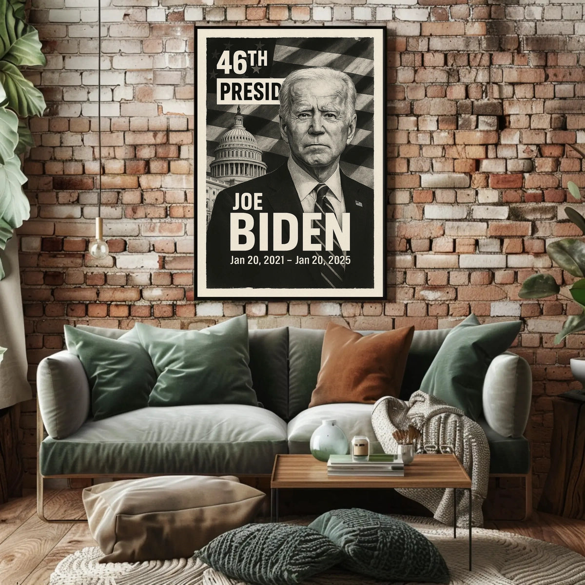 Joe Biden 46th President of the United States Digital Montaje Poster