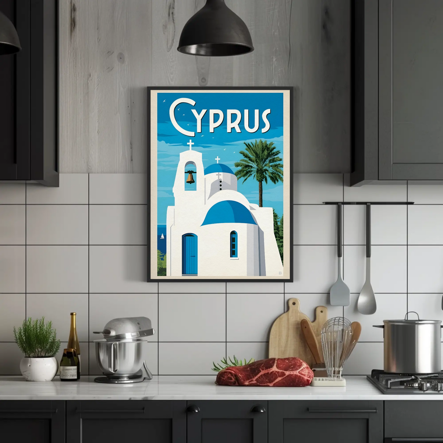 Cyprus Vintage Poster