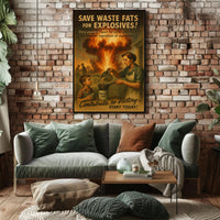 Save Waste Fats for Explosives Poster