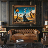 Dreamlike Coastal Surrealism: Surrealistic Artistic Poster