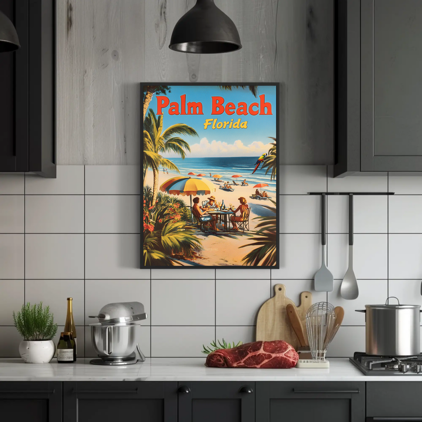 Palm Beach Florida Vintage Poster