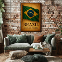 Brazil Order And Progress Poster