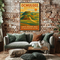 Ocmulgee Earth Mounds Poster