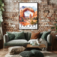 Arches Watercolor Wall Art Poster