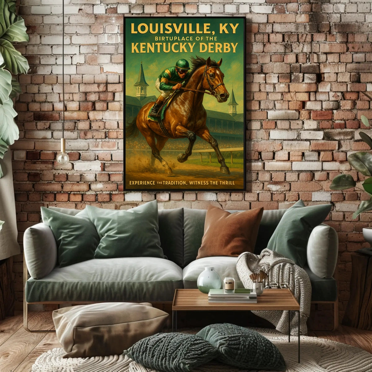 Louisville, KY Birthplace of the Kentucky Derby Poster