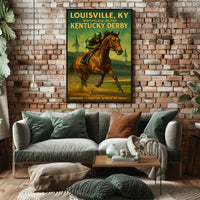 Louisville, KY Birthplace of the Kentucky Derby Poster