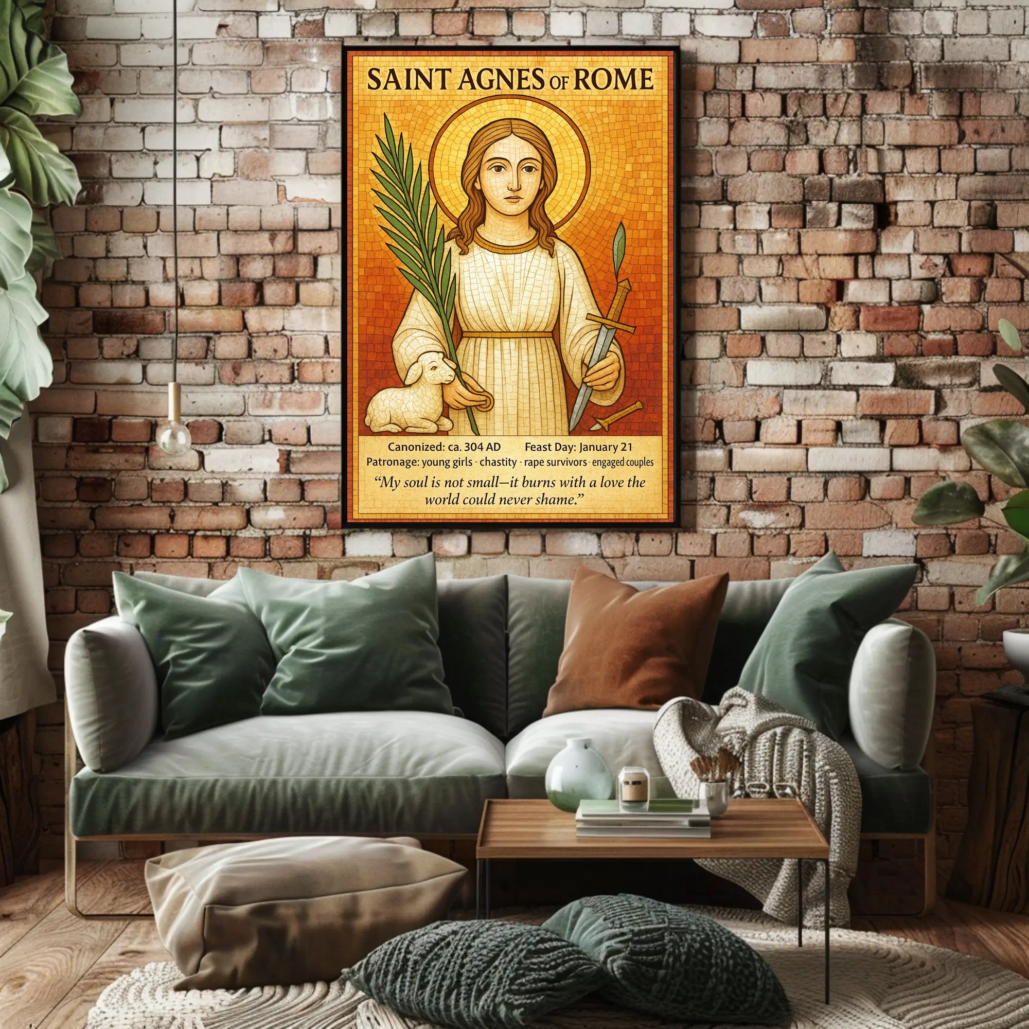 Saint Agnes of Rome Poster PosterGoat