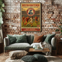 Boston Minutemen A Legacy of 1970s Soccer Poster