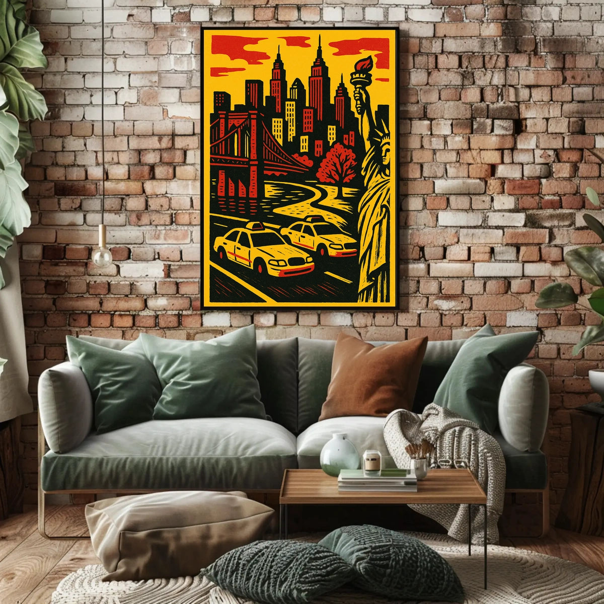 New York Vibes Poster For City Lovers Bold Wall Art