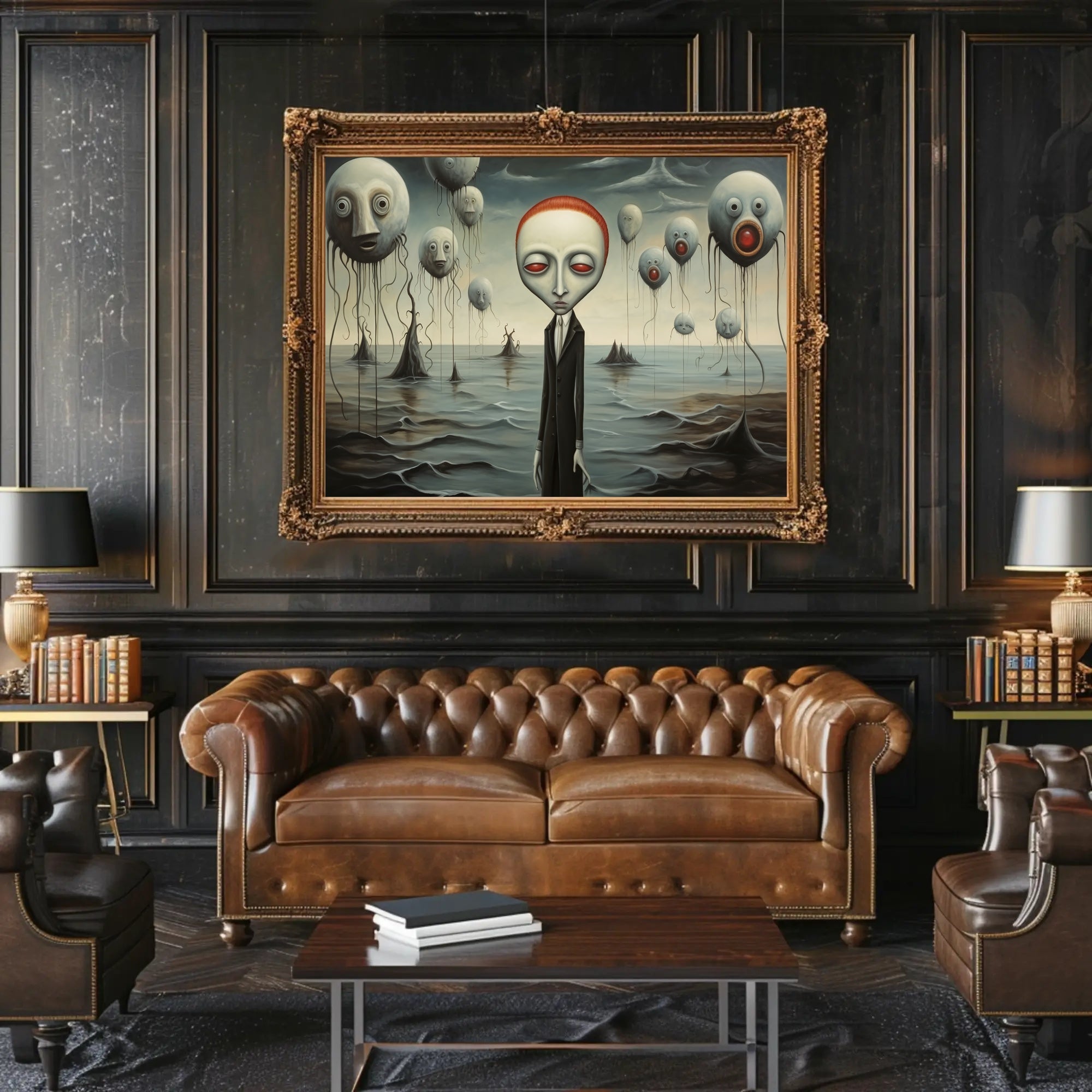 Eerie Surrealism: Dreamy Otherworldly Art Poster - Artistic Poster