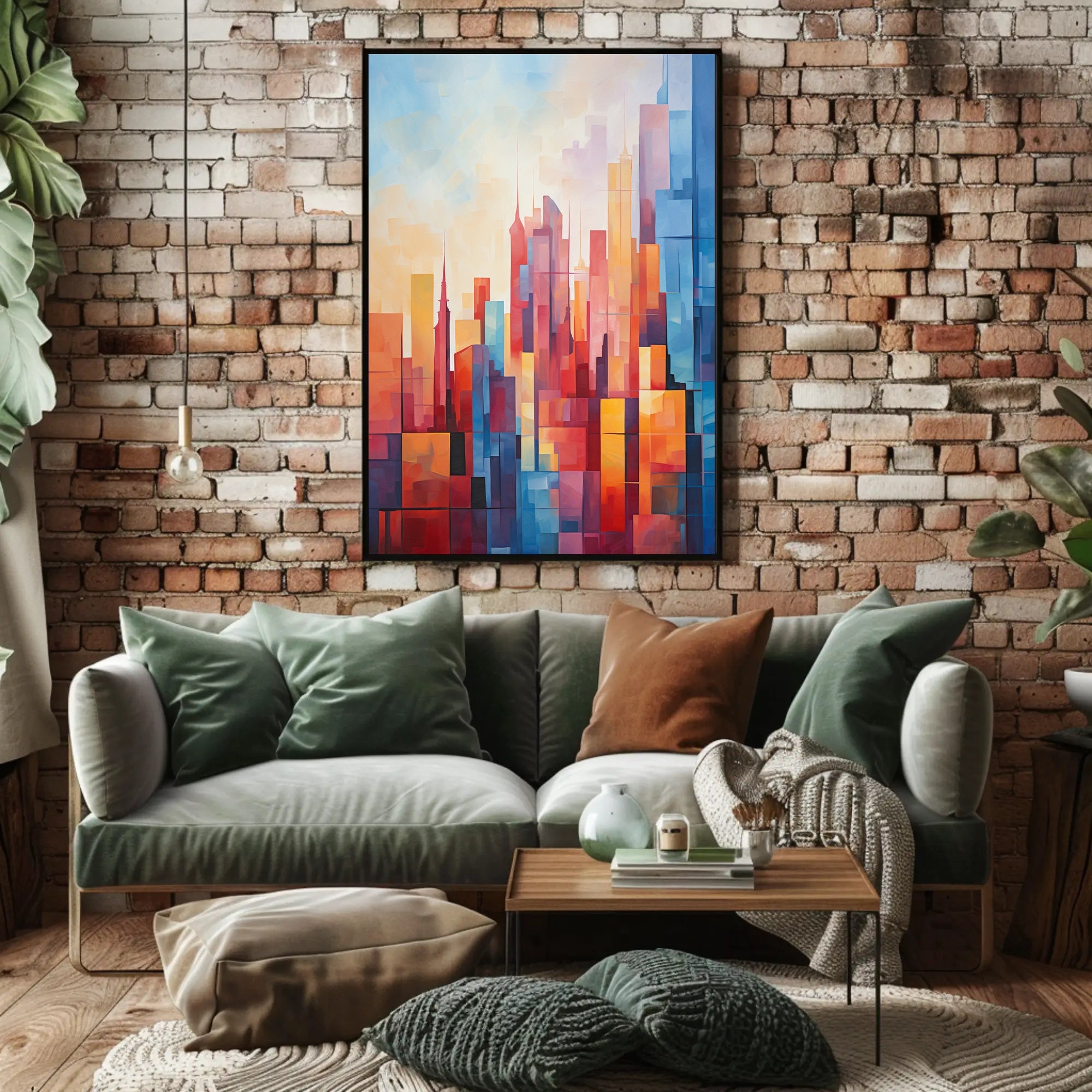 Abstract Cityscape Abstract Poster
