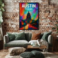 Austin, Texas Vibrant Cityscape Poster