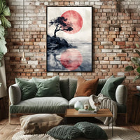 Vintage Car and Landmark Art Deco Poster