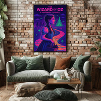 Vaporwave Wizard of Oz Fantasy or Mythology Poster PosterGoat