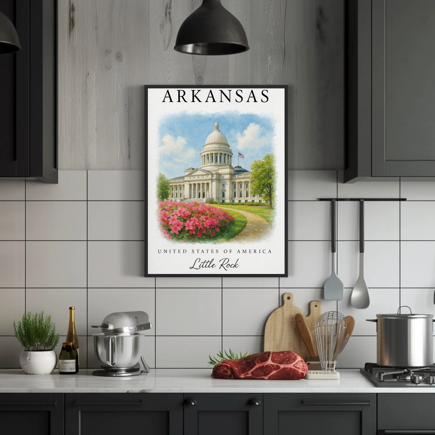 Arkansas, Little Rock Signature Series Vintage Travel Poster