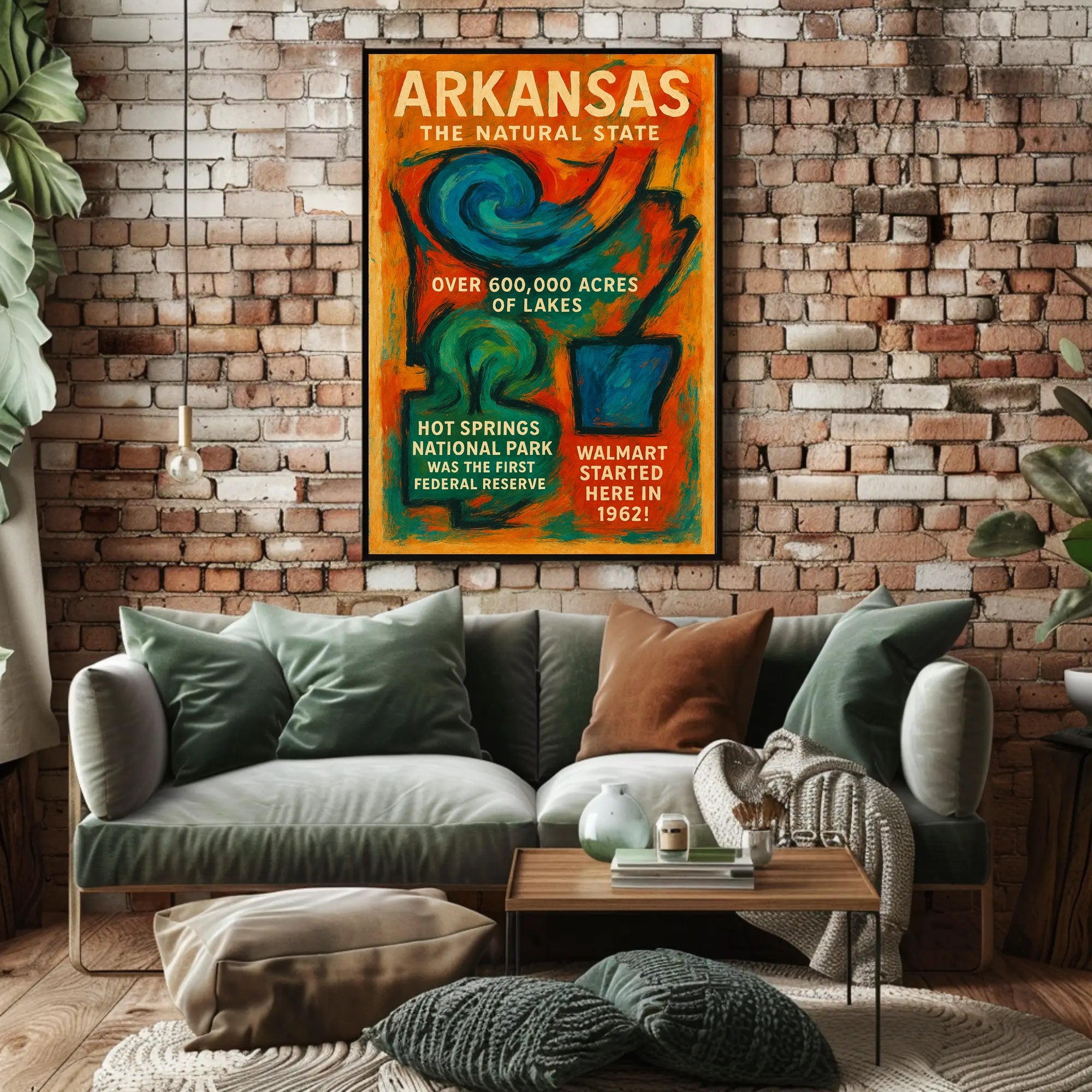 Arkansas The Natural State Poster