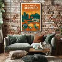 Discover Denver The Heart of Colorado Poster PosterGoat